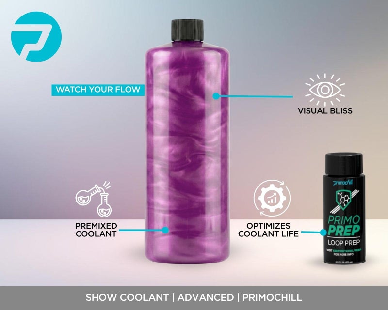 PrimoChill Vue - Computer WaterCooling Coolant, Visual Flow, Solid/Non-Transparent, Full Protection, PrimoPrep Included, Proudly Made in The USA - Candy Pink SX - Image 2